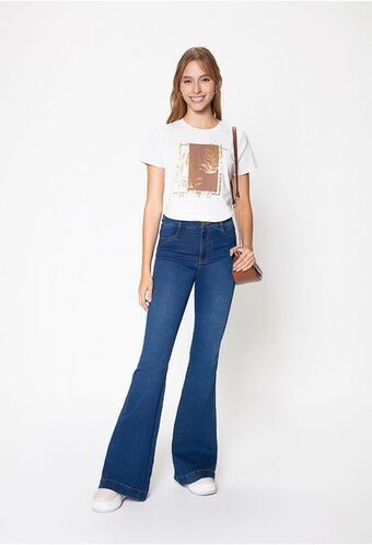 ELA Jean bota campana tiro alto basico. oferta