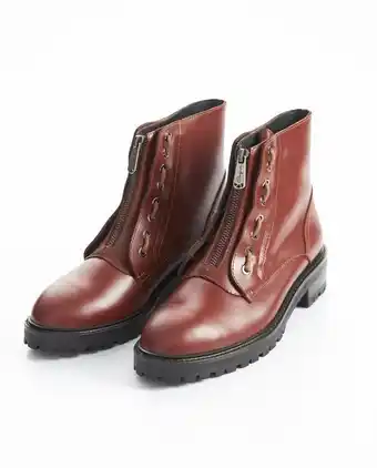 Chevignon Botas de mujer en cuero, caña media, tipo militar oferta