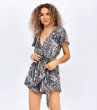 Derek Enterizo falda short con estampado animal print derek oferta