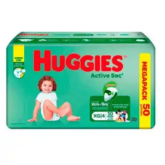 Farmacia San Jorge Pañal huggies active sec etapa 4xg 50 unidades oferta