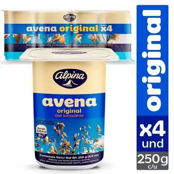 Superdroguería Olímpica Avena alpina original 250 g x4 unds oferta
