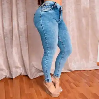 Emporium Jeans Jean con cadenas doradas oferta