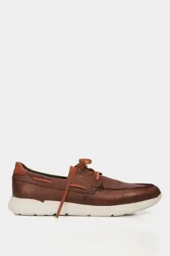 Vélez Mocasines casuales lebron con cordón de cuero para hombre efecto envejecido brandy oferta