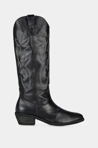 Vélez Botas amatista western de cuero para mujer caña alta oferta