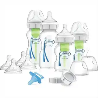 Éxito Set de 4 teteros dr browns boca ancha más chupo de entretención (2 de 5oz y 2 de 9oz) oferta