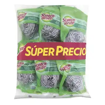 Makro Esponja de acero inoxidable pague scotch-brite 8u lleve 12u oferta
