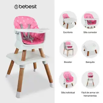 Éxito Baby elite dinner rosa bebesit 1077p oferta