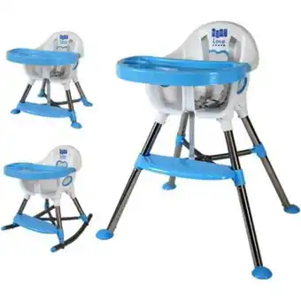 Linio Silla comedor bebe 3en1 mami love africa azul oferta
