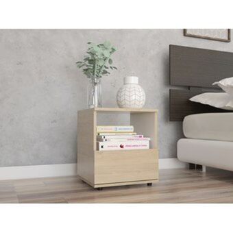 Linio Mesa de noche camel x 1 und rta muebles mrb 3761 - rovere oferta