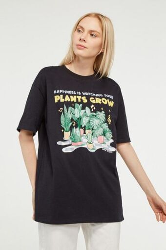 Koaj Camiseta manga corta oversize estampada. oferta