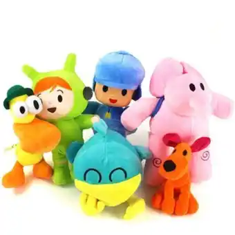 Linio Kit 6 hermosos peluches pocoyo muñecos juguetes originales oferta