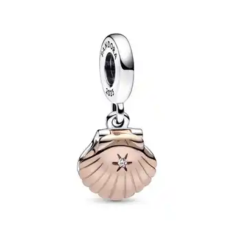 Pandora Charm colgante del club pandora 2023 concha marina y perla cultivada de agua dulce tratada oferta