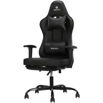 Linio Silla gamer omega reclinable con reposa pies negra oferta