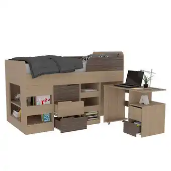 Estra Combo para habitación fresno, incluye cama y escritorio oferta