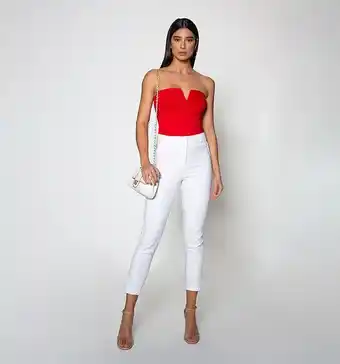 Studio F Blusa strapless con varilla interna oferta