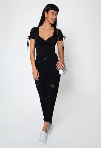 ELA Body manga corta con ruche oferta
