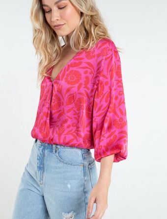 Naf Naf Camisa cruzada en frente oferta