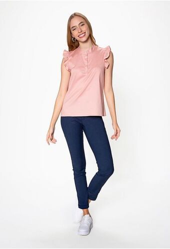 ELA Blusa en algodon con bolero y cartera oferta