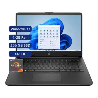 IBG Computador hp laptop 14" 14-fq1002la negro oferta