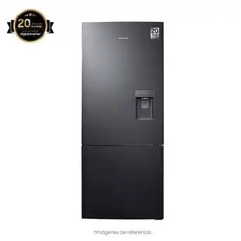 Metro Nevera samsung congelador inferior 424 litros rl4034sbabs/co negro oferta