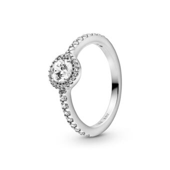 Pandora Anillo clásico con halo brillante plata oferta