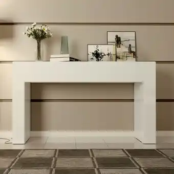 Muebles Jamar Consola axxis off white oferta