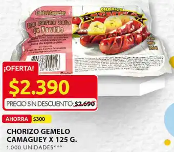 Ara Chorizo Gemelo Camaguey 125g oferta