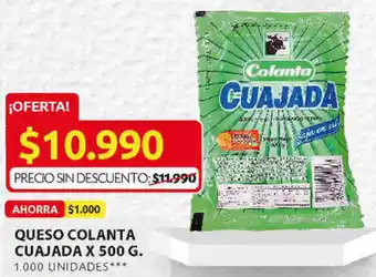 Ara Queso Colanta Cuajada 500g oferta