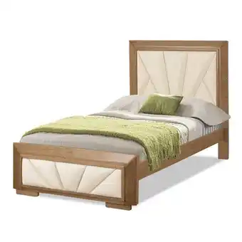Muebles Jamar Cama 1.00 darien natural, blanco oferta