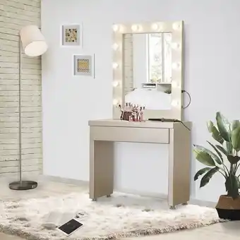 Muebles Jamar Tocador ontario champaña oferta