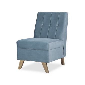 Muebles Jamar Poltrona milan velvet azul aqua, natural oferta