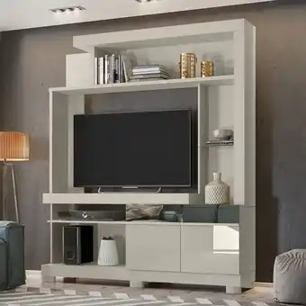 Muebles Jamar Centro de entretenimiento 160x189x40 cuba off white plus oferta