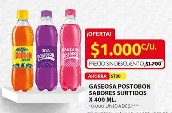 Ara Gaseosa Postobon Sabores Surtidos x 400ml oferta