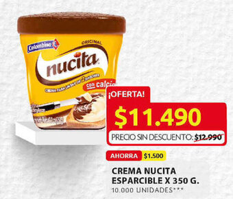 Ara Crema Nucita Esparcible x 350g oferta