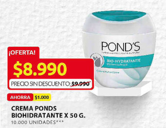 Ara Crema Pond's Biohidratante x 50g oferta