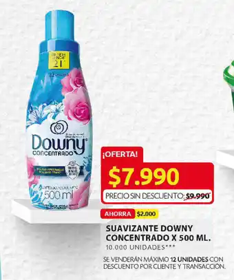 Ara Suavizante Downy Concentrado x 500ml oferta