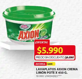 Ara Lavaplatos Axion Crema Limón Pote x 450g oferta