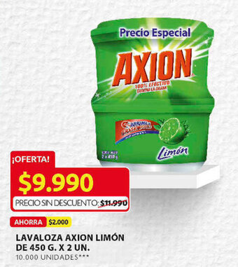 Ara Lavaloza Axion Limón de 450g x 2 un. oferta