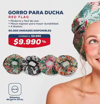 Tiendas D1 Gorro para Ducha Red Flag oferta
