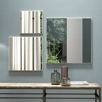 Muebles Jamar Set x3 marco espejo amsterdam blanco oferta