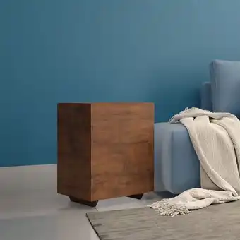 Muebles Jamar Mesa esquinera kansas natural oscuro oferta
