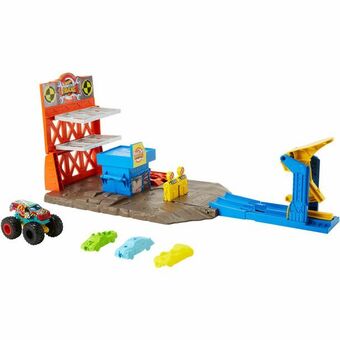 Alkosto Carro de juguete hot wheels monster trucks estación de explosiones oferta