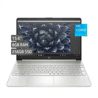 Metro Portátil hp 15-dy2059 ci3 8gb 256gbssd 15 6" + lector huella silver oferta