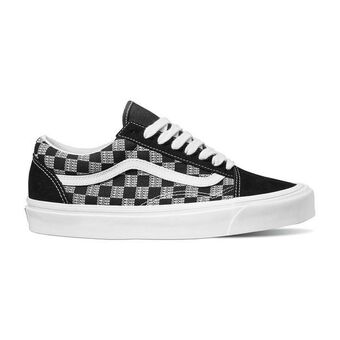Vans Tenis clásicos negros old skool 36 dx checkerboard mujer vans oferta