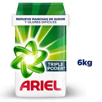 Makro Detergente polvo ariel regular 6kg oferta