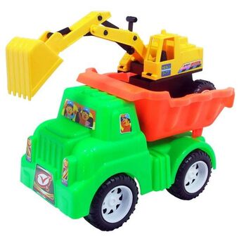 Alkosto Camión de juguete con excavadora victory toys oferta