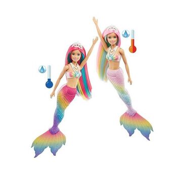Alkosto Muñeca barbie dreamtopia sirena arcoíris mágico oferta