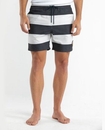 Chevignon Pantaloneta de baño para hombre, regular fit - rayas oferta