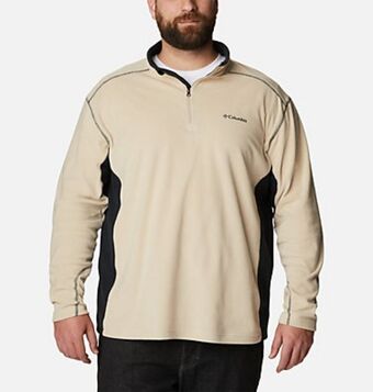 Columbia Forro polar con media cremallera klamath range™ ii para hombre - tallas grandes oferta