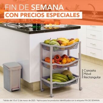 Rimax Canasta móvil rectangular oferta